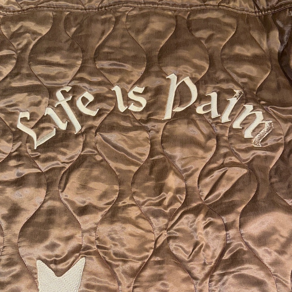 Quilted satin palm angels jacket - Picture 3 of 10